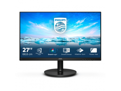 Philips 272V8A, 27&quot; IPS WLED, 1920x1080, 16:9, 4ms, 75Hz, 1xHDMI, 1xDP, 1xVGA, Speakers, VESA, Tilt, 3 Year Warranty