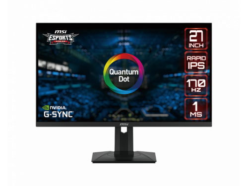 MSI 27inch WQHD 170Hz IPS Quantum Dot tech - G-sync compatible - 2560x1440 - 2xHDMI 1xDP - Gaming Monitor MODEL : G274QPF-QD